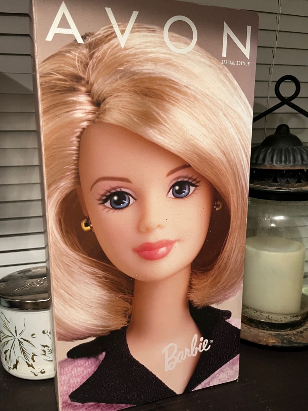 1998 Avon Platinum Blonde Barbie Doll Avon Representative